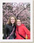 24April05 - Cherryblossoms in Tokyo * Julie and Nay with the first cherry blossom tree of the year. * 1536 x 2048 * (705KB)